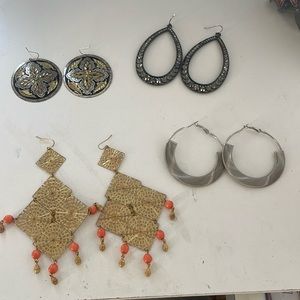Vintage statement earrings